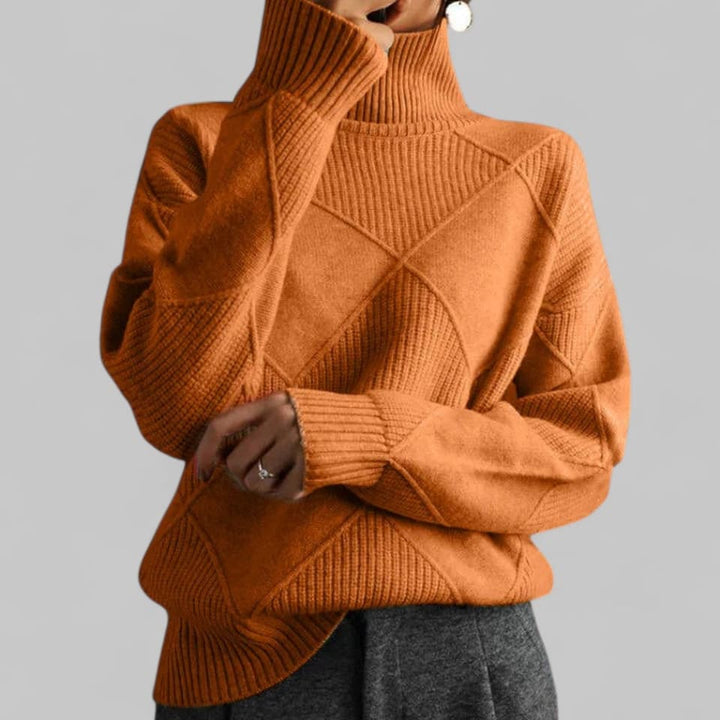 Nora Women's Loose Roll-Neck Jumper