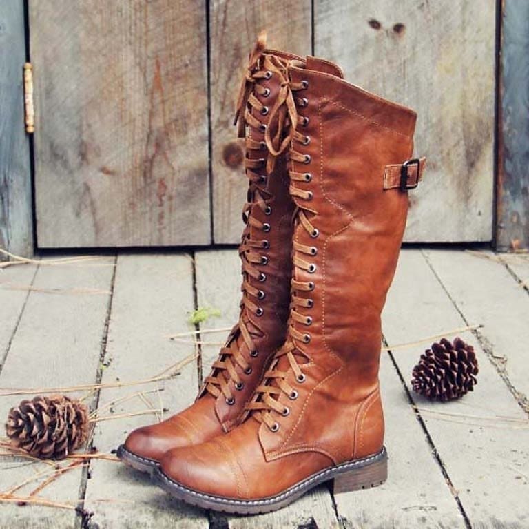 Laurel Women's High Lace-Up Riding Boots