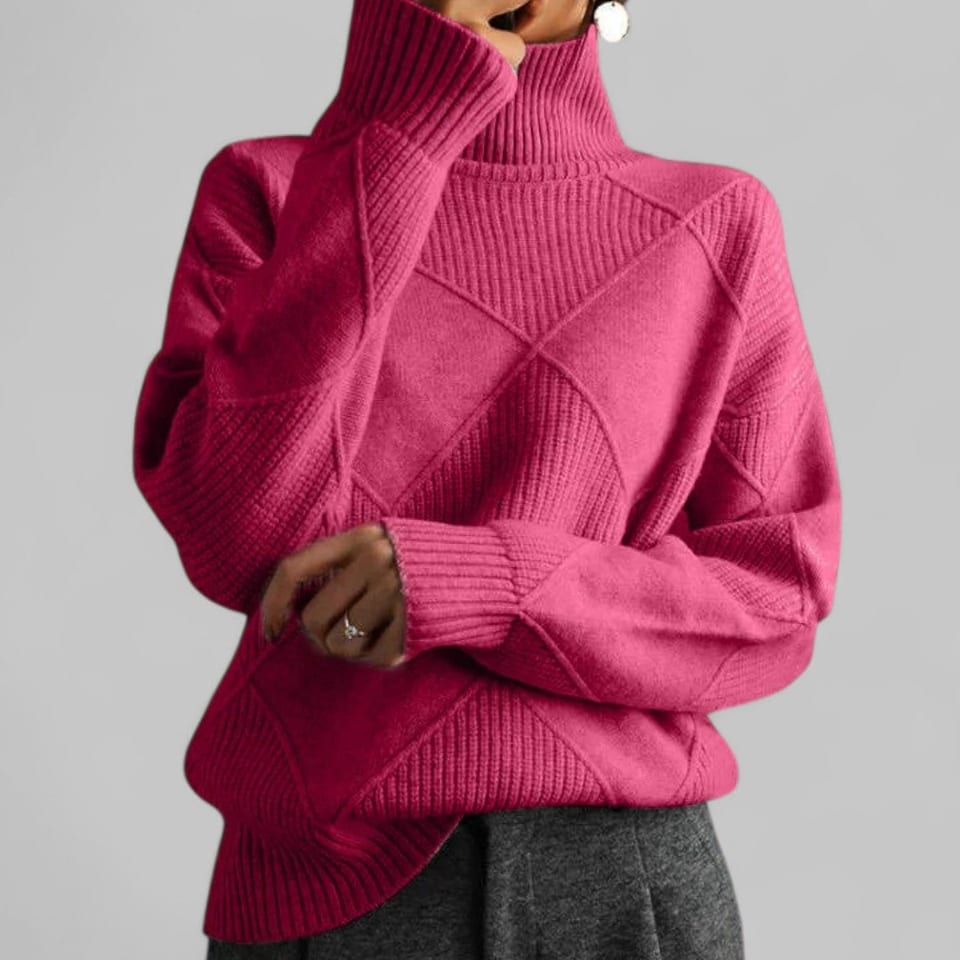 Nora Women's Loose Roll-Neck Jumper
