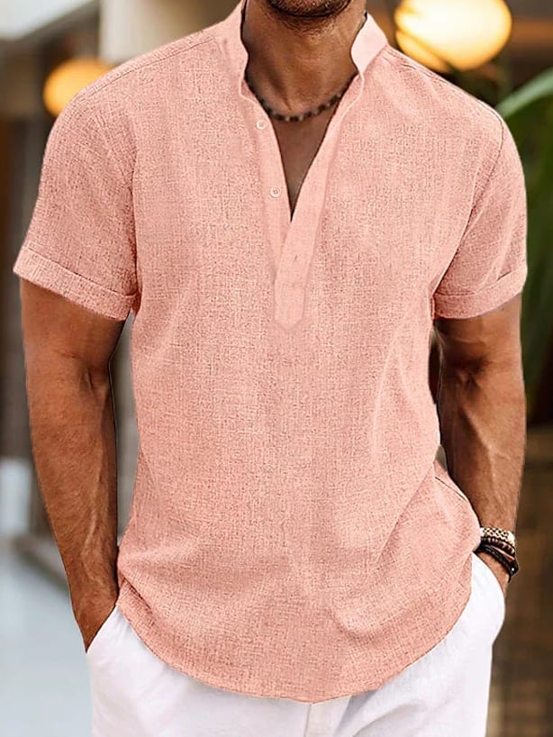 Calvin Men's Short-Sleeve Henley Shirt