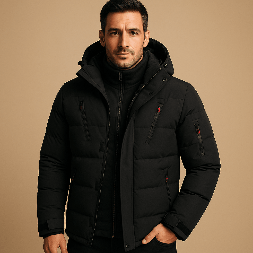 Harlan Men's Robust Thick Winter Jacket with Zip