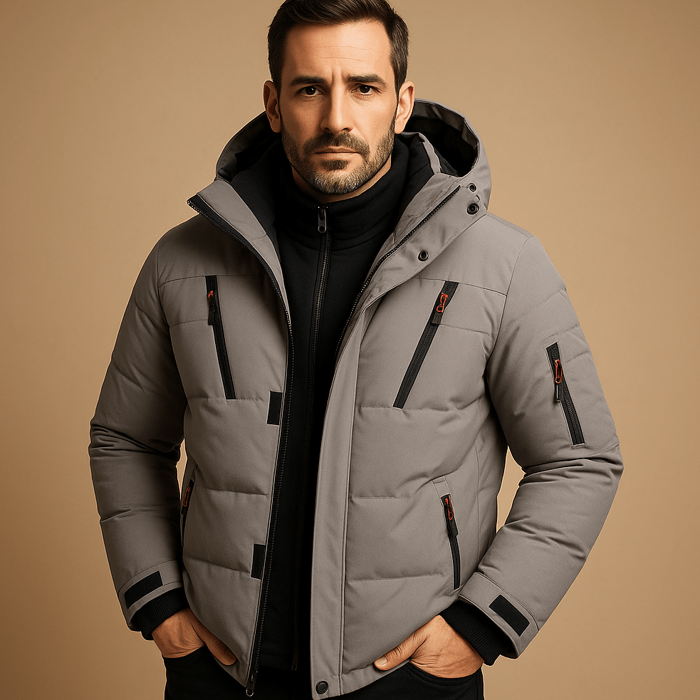Harlan Men's Robust Thick Winter Jacket with Zip