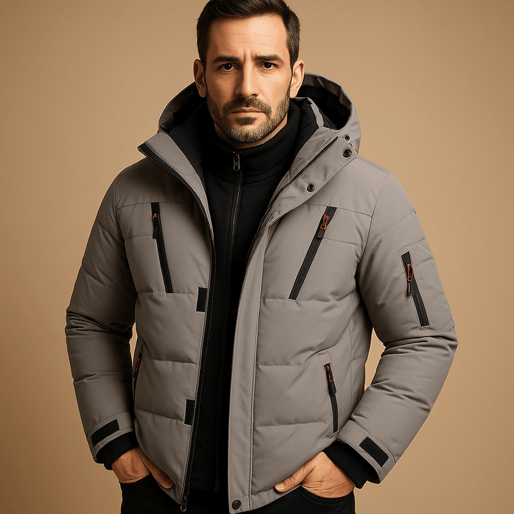 Harlan Men's Robust Thick Winter Jacket with Zip